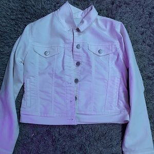 White jean jacket